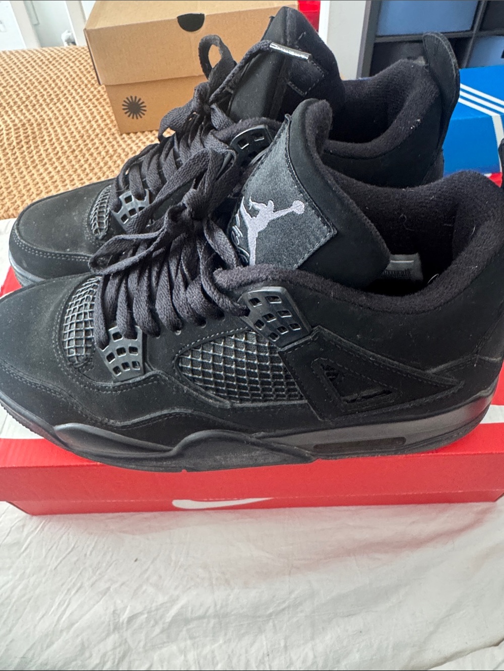 Jordan Black Suede Mesh Low-Top Sneakers